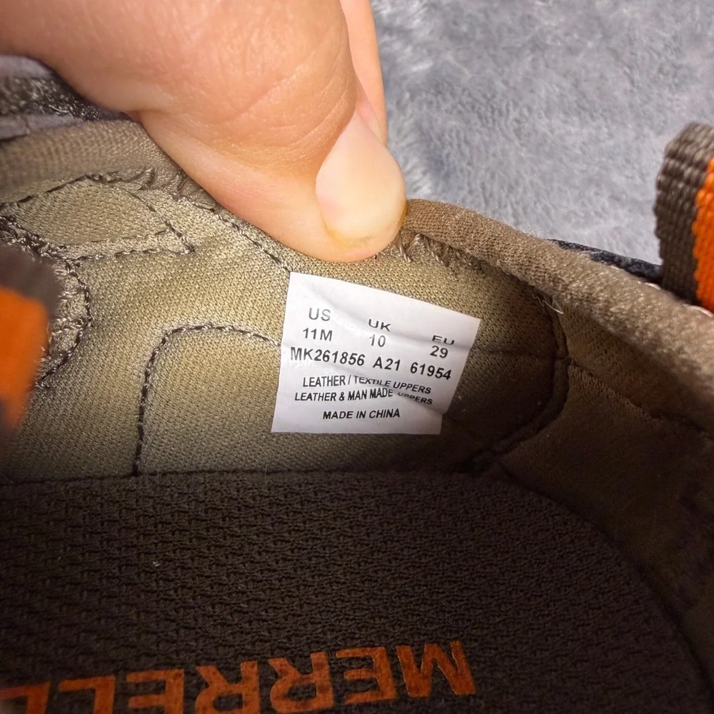 Merrell Hydro Hiker Kids 11M Tan Orange Leather Sandals MK261856